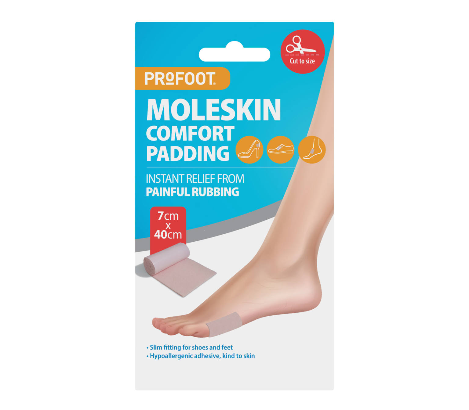 Molepad Moleskin Roll - Foot Comfort Padding | Foot Care Products